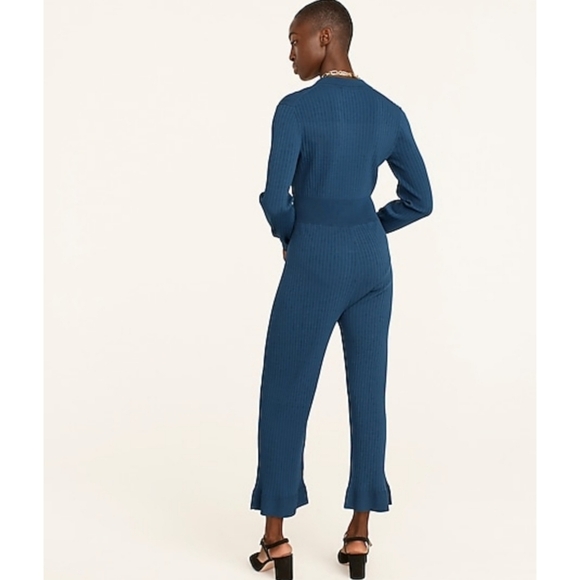 1. J.Crew Ribbed cropped jumpsuit - Picture 4 of 8